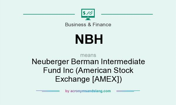 What does NBH mean? It stands for Neuberger Berman Intermediate Fund Inc (American Stock Exchange [AMEX])