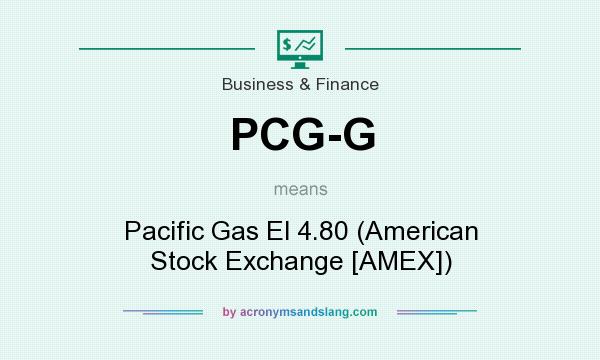 What does PCG-G mean? It stands for Pacific Gas El 4.80 (American Stock Exchange [AMEX])