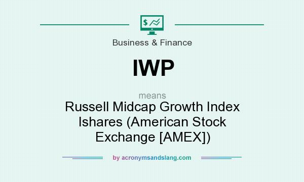 What does IWP mean? It stands for Russell Midcap Growth Index Ishares (American Stock Exchange [AMEX])