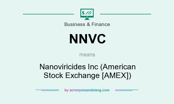 What does NNVC mean? It stands for Nanoviricides Inc (American Stock Exchange [AMEX])