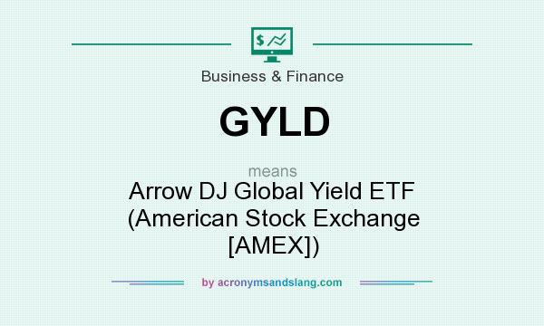 What does GYLD mean? It stands for Arrow DJ Global Yield ETF (American Stock Exchange [AMEX])