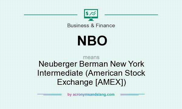What does NBO mean? It stands for Neuberger Berman New York Intermediate (American Stock Exchange [AMEX])