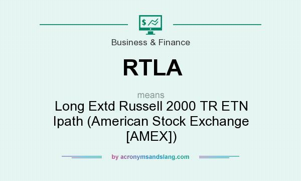What does RTLA mean? It stands for Long Extd Russell 2000 TR ETN Ipath (American Stock Exchange [AMEX])