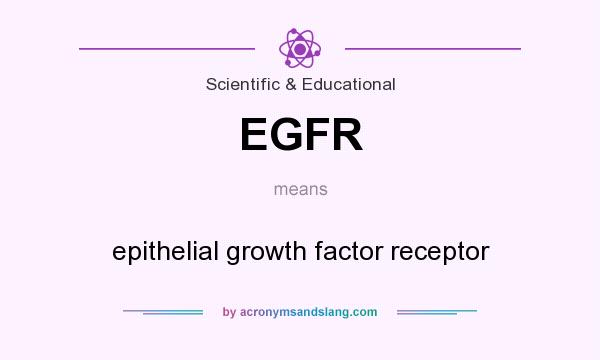 What does EGFR mean? It stands for epithelial growth factor receptor