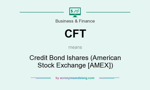 What does CFT mean? It stands for Credit Bond Ishares (American Stock Exchange [AMEX])