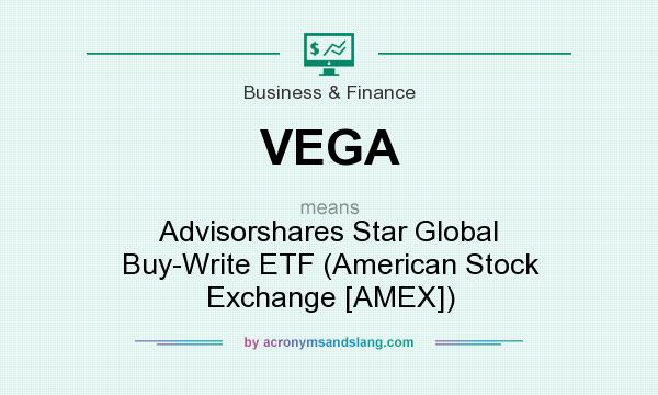 What does VEGA mean? It stands for Advisorshares Star Global Buy-Write ETF (American Stock Exchange [AMEX])