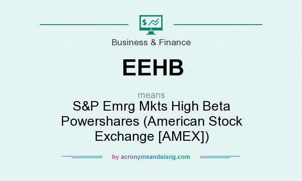 What does EEHB mean? It stands for S&P Emrg Mkts High Beta Powershares (American Stock Exchange [AMEX])