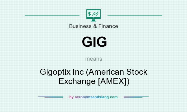 What does GIG mean? It stands for Gigoptix Inc (American Stock Exchange [AMEX])