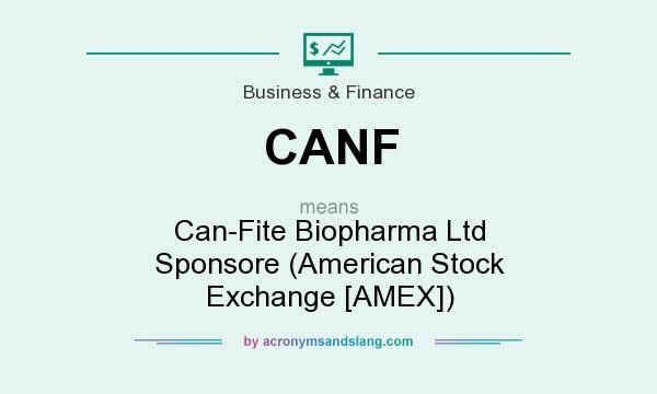 What does CANF mean? It stands for Can-Fite Biopharma Ltd Sponsore (American Stock Exchange [AMEX])