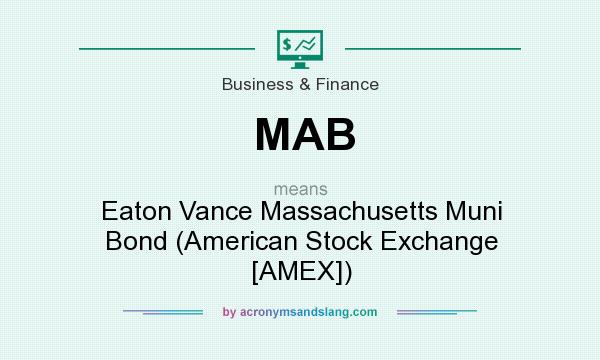 What does MAB mean? It stands for Eaton Vance Massachusetts Muni Bond (American Stock Exchange [AMEX])