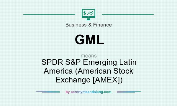 What does GML mean? It stands for SPDR S&P Emerging Latin America (American Stock Exchange [AMEX])