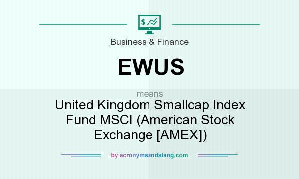What does EWUS mean? It stands for United Kingdom Smallcap Index Fund MSCI (American Stock Exchange [AMEX])
