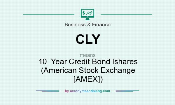 What does CLY mean? It stands for 10  Year Credit Bond Ishares (American Stock Exchange [AMEX])