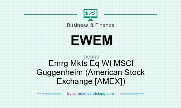 What does EWEM mean? It stands for Emrg Mkts Eq Wt MSCI Guggenheim (American Stock Exchange [AMEX])