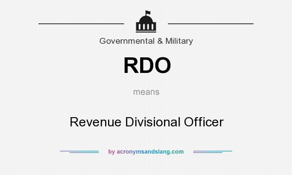 What does RDO mean? It stands for Revenue Divisional Officer