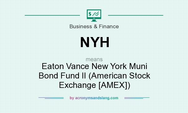What does NYH mean? It stands for Eaton Vance New York Muni Bond Fund II (American Stock Exchange [AMEX])