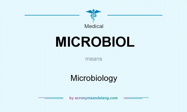 What does MICROBIOL mean? It stands for Microbiology