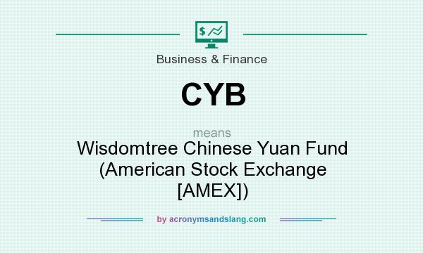 What does CYB mean? It stands for Wisdomtree Chinese Yuan Fund (American Stock Exchange [AMEX])