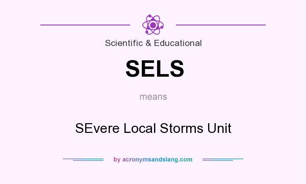 What does SELS mean? It stands for SEvere Local Storms Unit