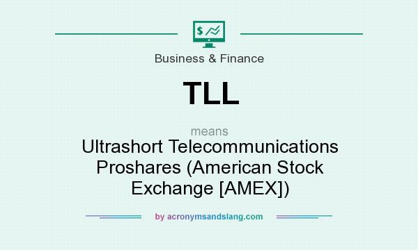 What does TLL mean? It stands for Ultrashort Telecommunications Proshares (American Stock Exchange [AMEX])