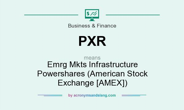 What does PXR mean? It stands for Emrg Mkts Infrastructure Powershares (American Stock Exchange [AMEX])