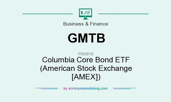 What does GMTB mean? It stands for Columbia Core Bond ETF (American Stock Exchange [AMEX])