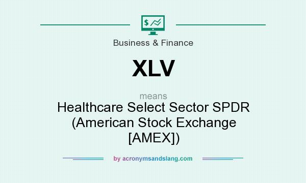 What does XLV mean? It stands for Healthcare Select Sector SPDR (American Stock Exchange [AMEX])