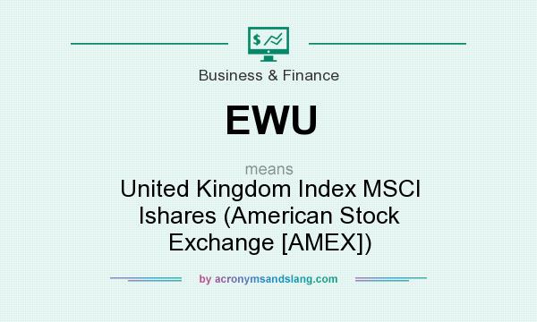 What does EWU mean? It stands for United Kingdom Index MSCI Ishares (American Stock Exchange [AMEX])