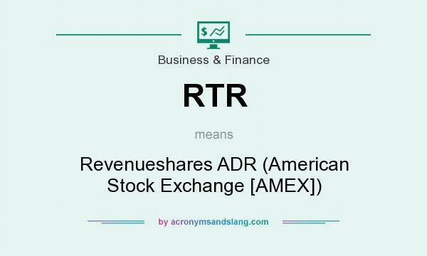 What does RTR mean? It stands for Revenueshares ADR (American Stock Exchange [AMEX])