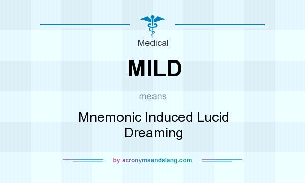 What does MILD mean? It stands for Mnemonic Induced Lucid Dreaming