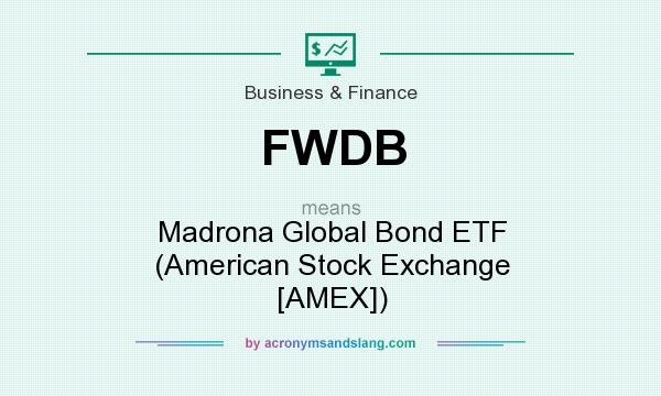 What does FWDB mean? It stands for Madrona Global Bond ETF (American Stock Exchange [AMEX])
