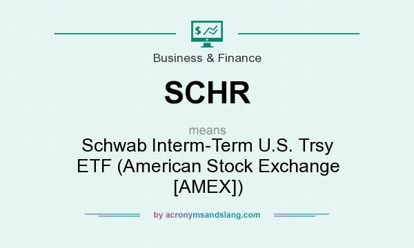 What does SCHR mean? It stands for Schwab Interm-Term U.S. Trsy ETF (American Stock Exchange [AMEX])