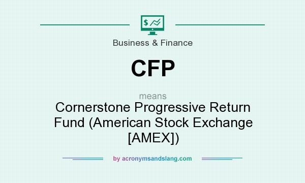 What does CFP mean? It stands for Cornerstone Progressive Return Fund (American Stock Exchange [AMEX])