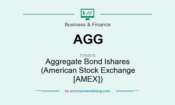 What does AGG mean? It stands for Aggregate Bond Ishares (American Stock Exchange [AMEX])
