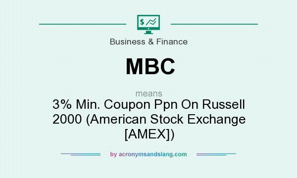 What does MBC mean? It stands for 3% Min. Coupon Ppn On Russell 2000 (American Stock Exchange [AMEX])