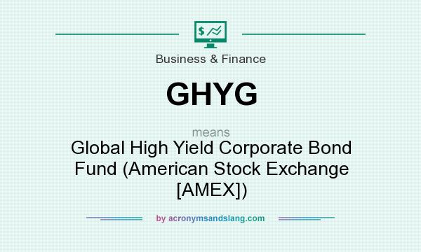 What does GHYG mean? It stands for Global High Yield Corporate Bond Fund (American Stock Exchange [AMEX])