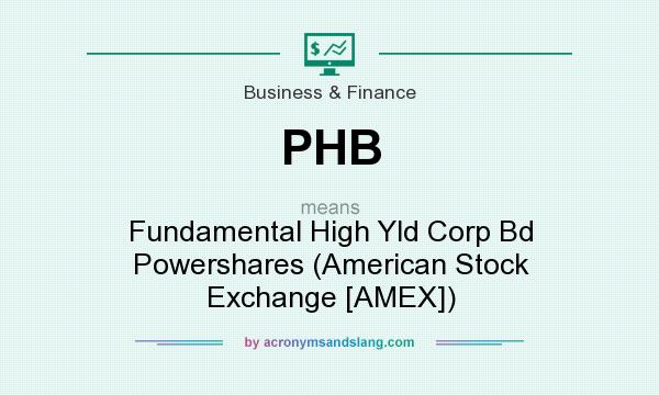 What does PHB mean? It stands for Fundamental High Yld Corp Bd Powershares (American Stock Exchange [AMEX])