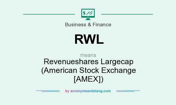 What does RWL mean? It stands for Revenueshares Largecap (American Stock Exchange [AMEX])
