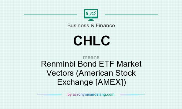 What does CHLC mean? It stands for Renminbi Bond ETF Market Vectors (American Stock Exchange [AMEX])