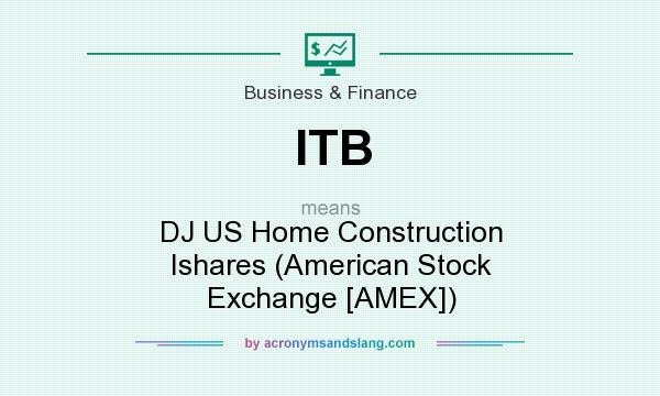 What does ITB mean? It stands for DJ US Home Construction Ishares (American Stock Exchange [AMEX])