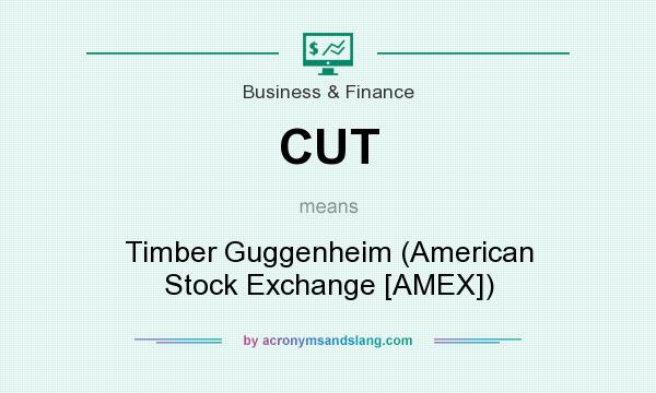 What does CUT mean? It stands for Timber Guggenheim (American Stock Exchange [AMEX])