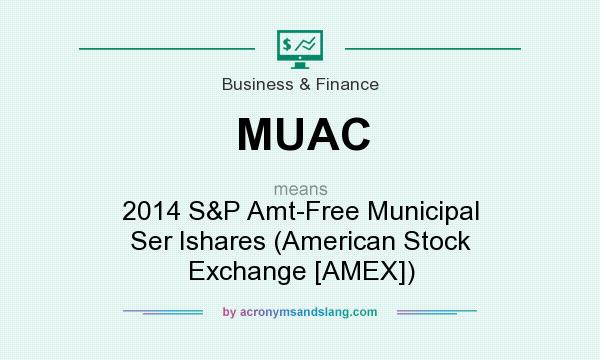 What does MUAC mean? It stands for 2014 S&P Amt-Free Municipal Ser Ishares (American Stock Exchange [AMEX])
