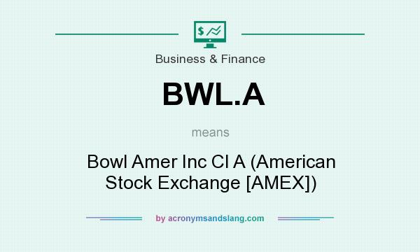 What does BWL.A mean? It stands for Bowl Amer Inc Cl A (American Stock Exchange [AMEX])