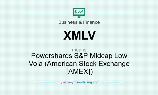 What does XMLV mean? It stands for Powershares S&P Midcap Low Vola (American Stock Exchange [AMEX])