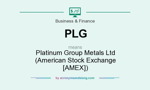 What does PLG mean? It stands for Platinum Group Metals Ltd (American Stock Exchange [AMEX])