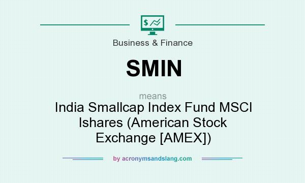 What does SMIN mean? It stands for India Smallcap Index Fund MSCI Ishares (American Stock Exchange [AMEX])
