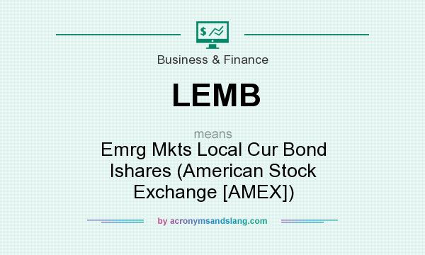 What does LEMB mean? It stands for Emrg Mkts Local Cur Bond Ishares (American Stock Exchange [AMEX])