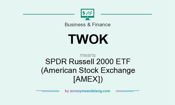 What does TWOK mean? It stands for SPDR Russell 2000 ETF (American Stock Exchange [AMEX])