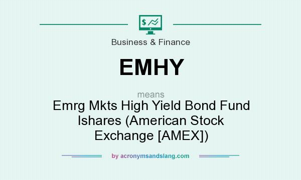 What does EMHY mean? It stands for Emrg Mkts High Yield Bond Fund Ishares (American Stock Exchange [AMEX])