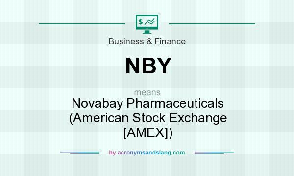 What does NBY mean? It stands for Novabay Pharmaceuticals (American Stock Exchange [AMEX])